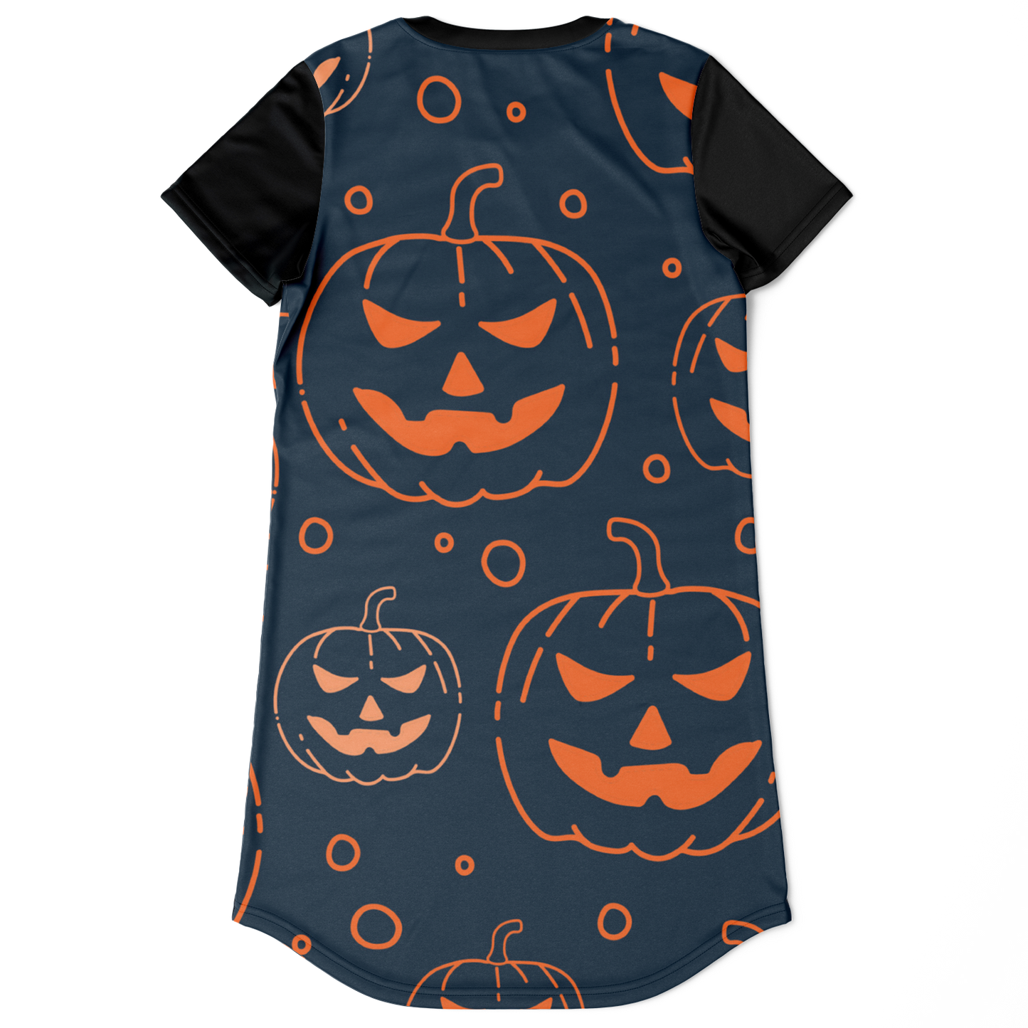 Halloween Jack-O-Lantern T-Shirt Dress