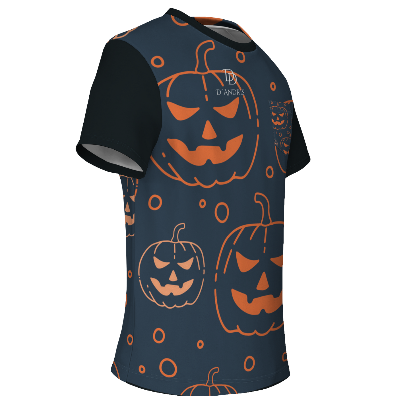 Halloween Jack-O-Lantern Pocket T-shirt