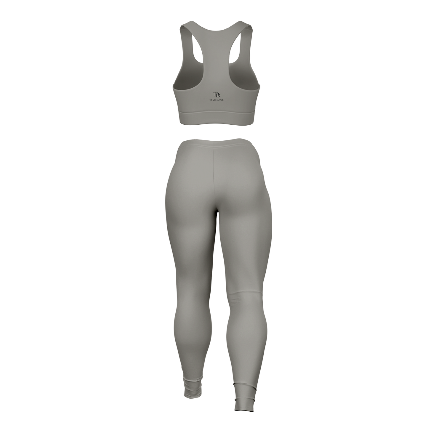 Gray Padded Sports Bra & Leggings