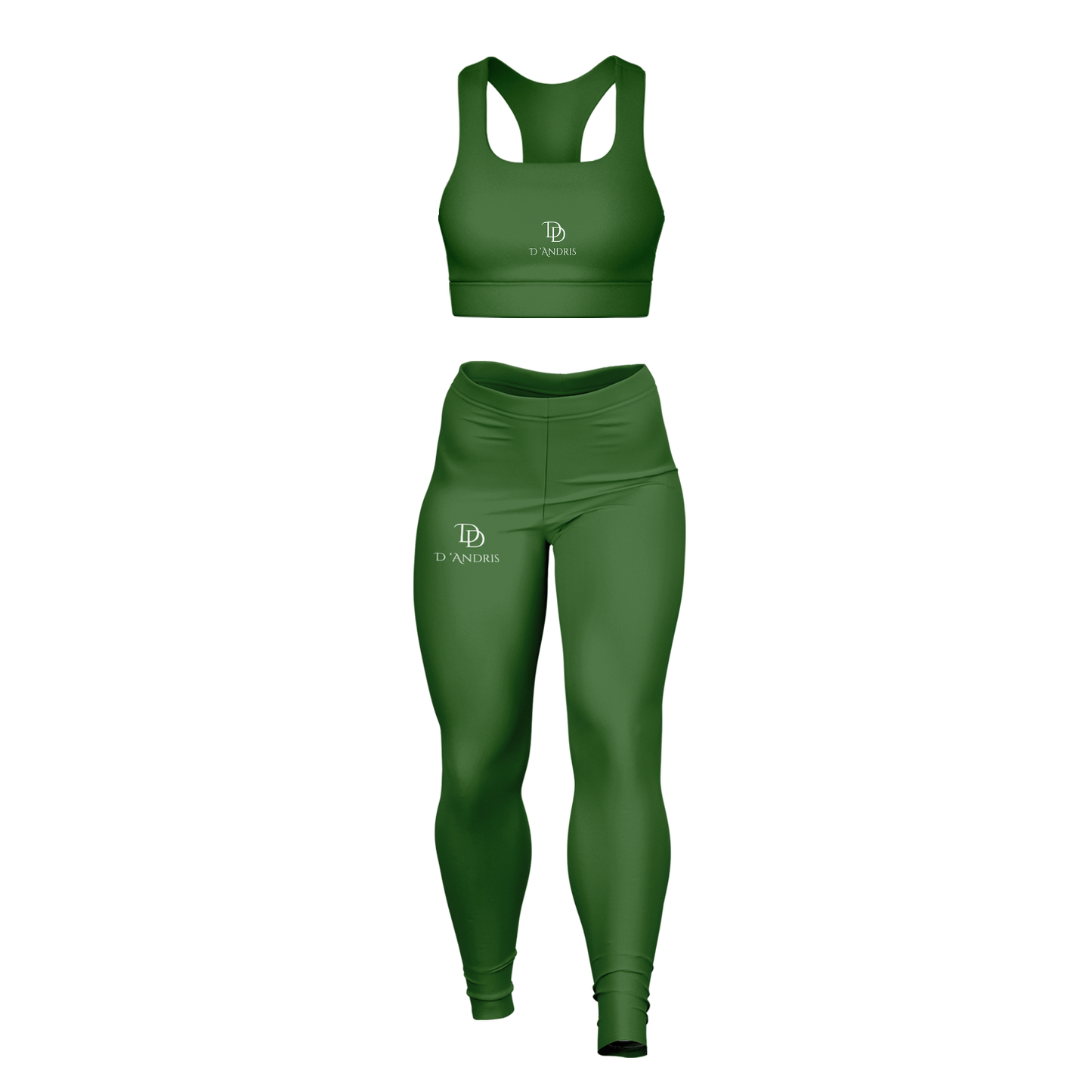 Green Padded Sports Bra & Leggings