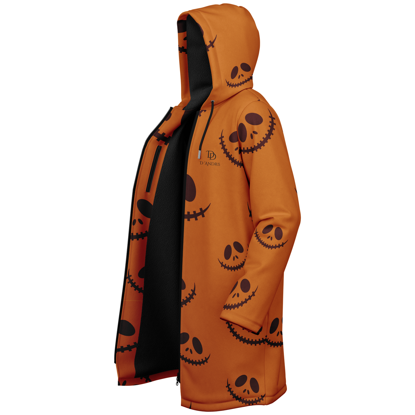 Halloween Jack's Smile Zipper Cloak