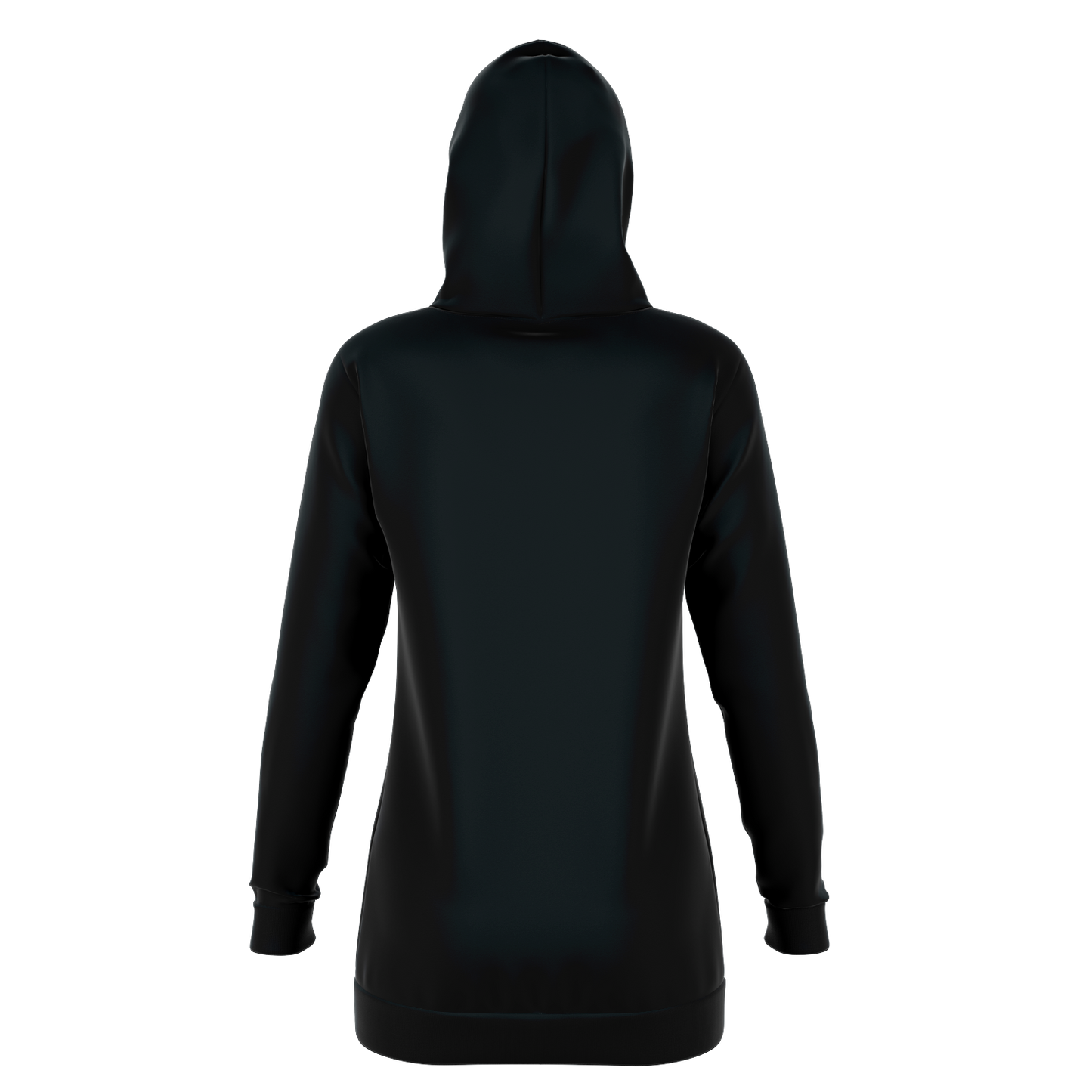 Black Longline Hoodie