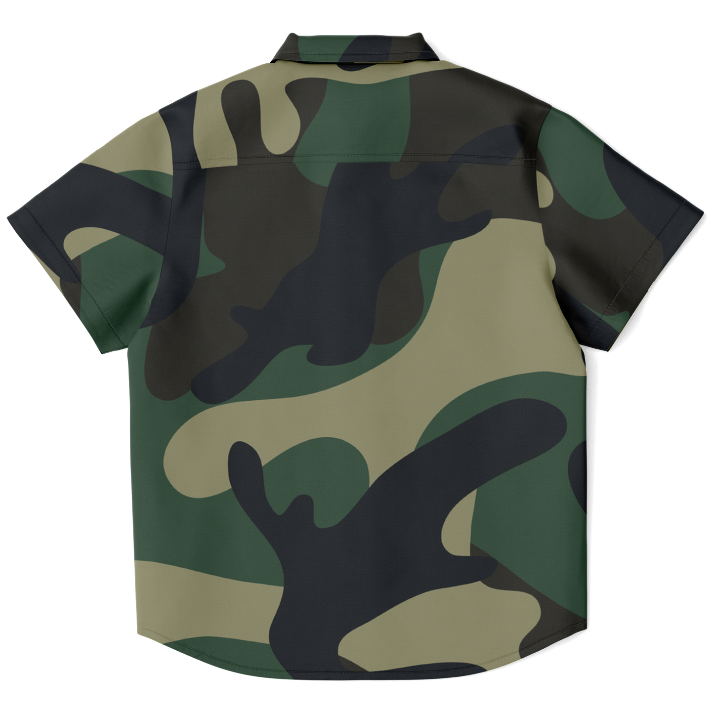 Camo Kids/Youth Short Sleeve Button Down Shirt