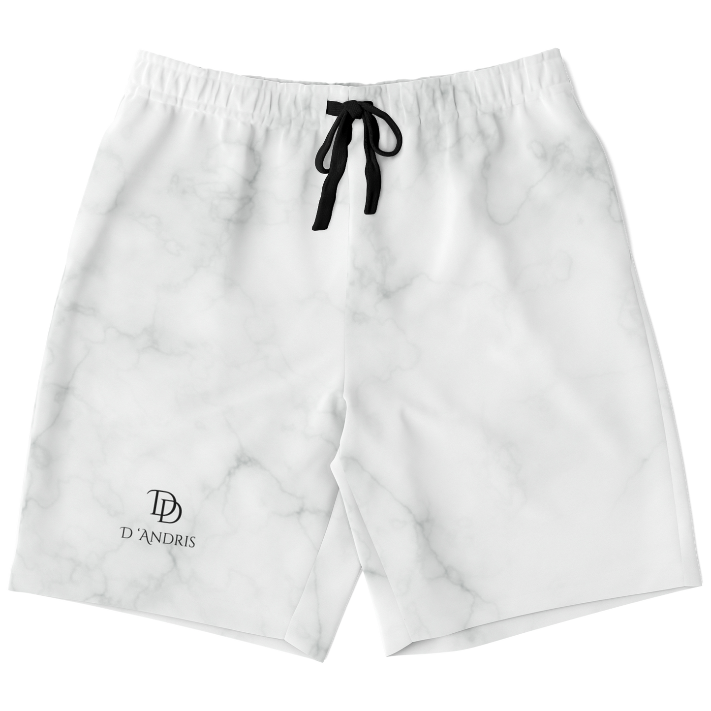 White Marble Long Shorts