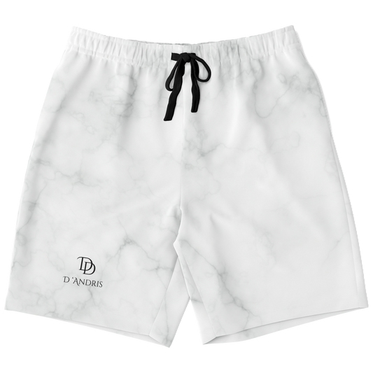 White Marble Long Shorts