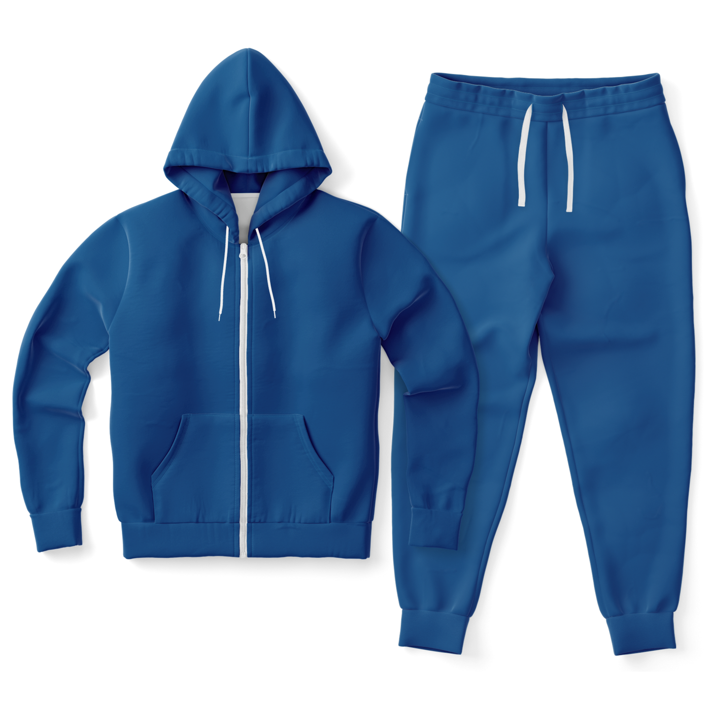 Blue Zip-Up Hoodie & Jogger