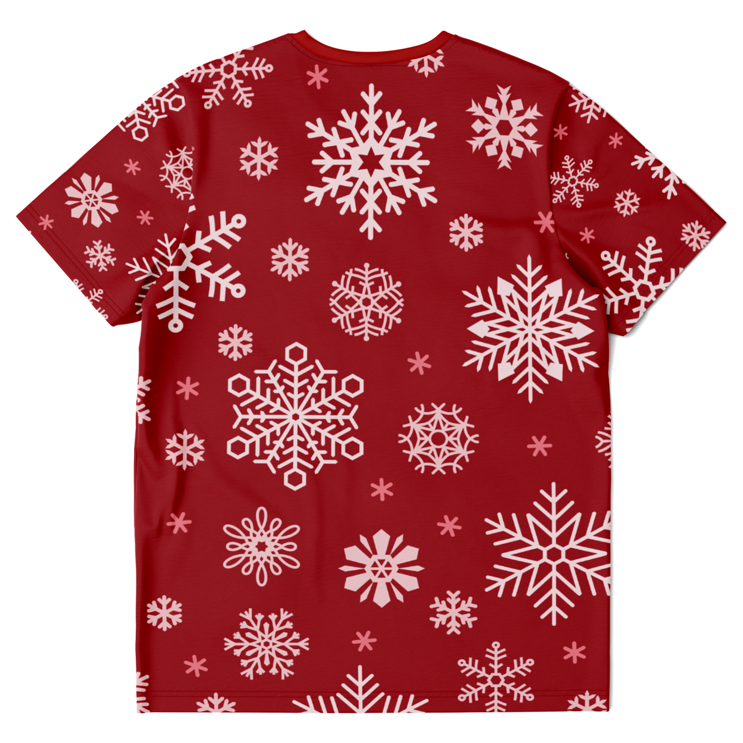 Red Snowfall Christmas T-shirt