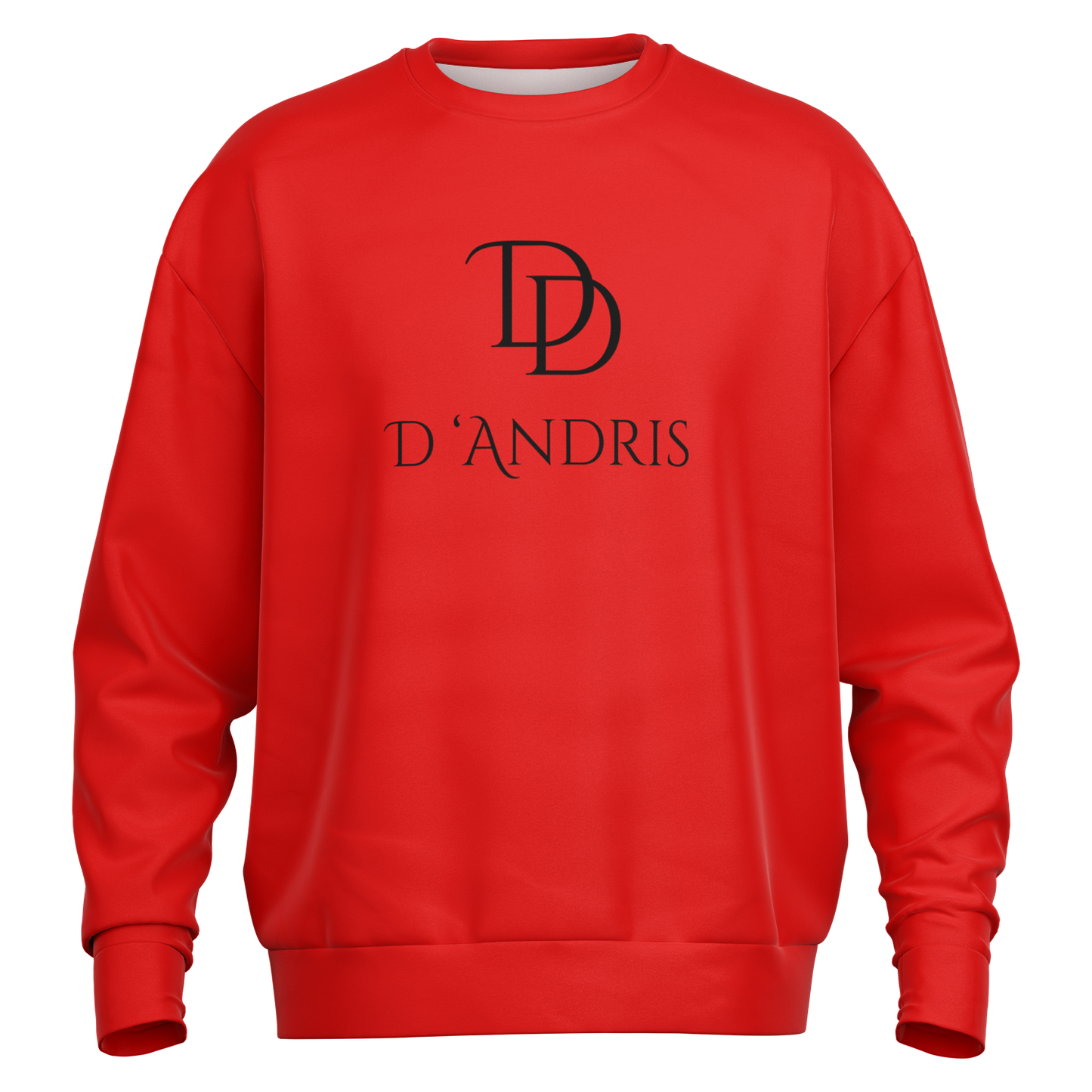 Red Heavyweight Over-sized Sweatshirt