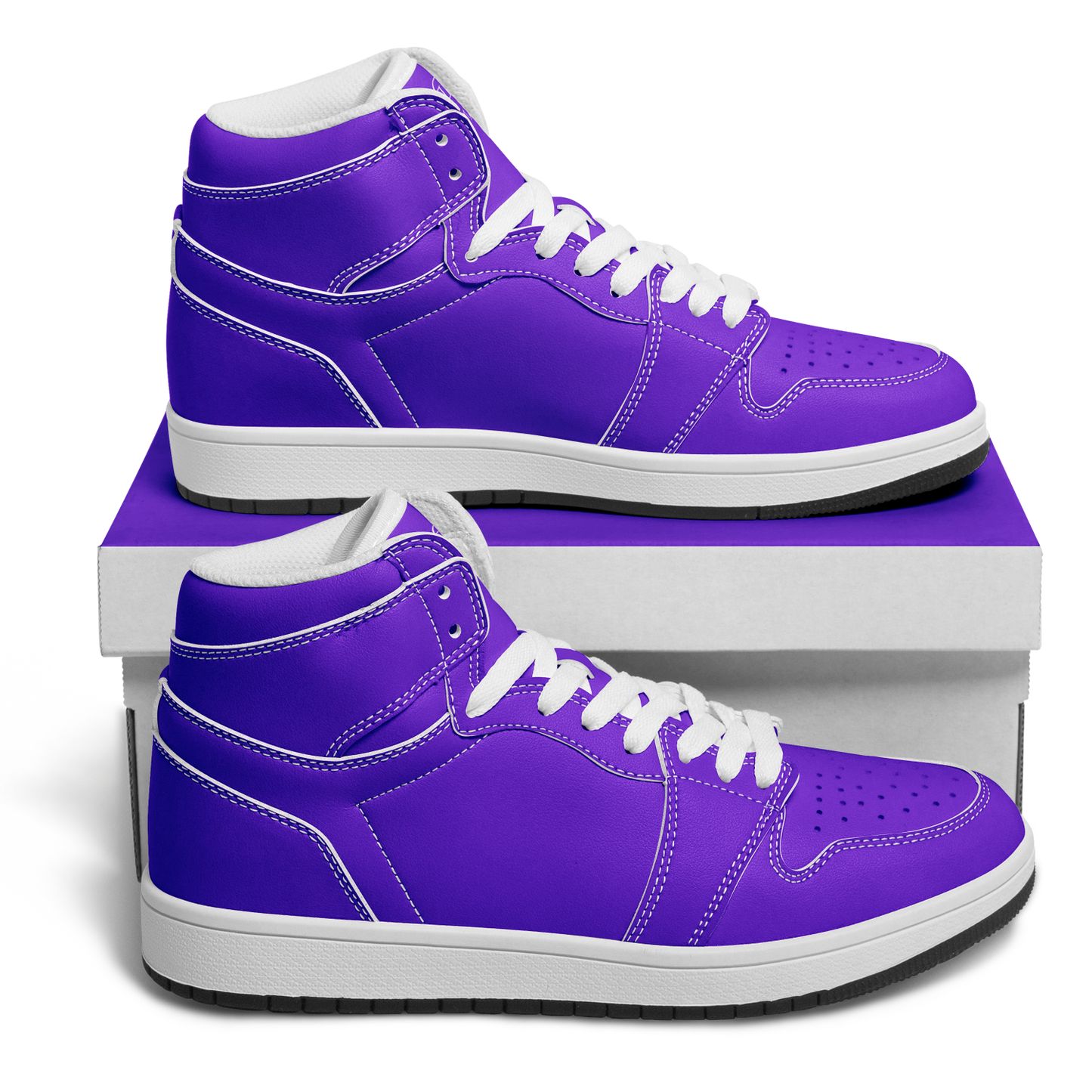 Purple High Top Shoes