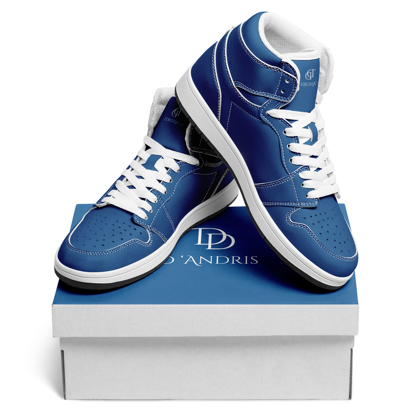 Blue High Top Shoes