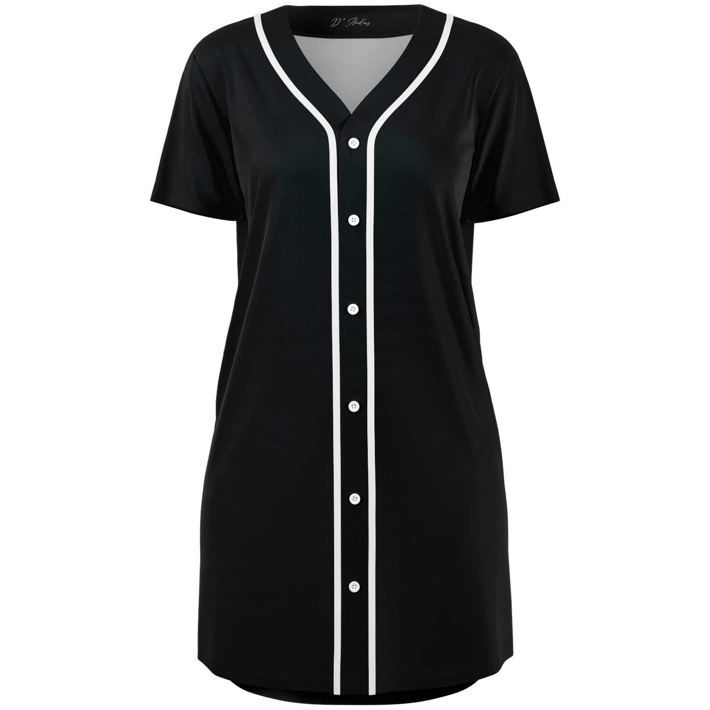 Black Baseball Jersey Dress