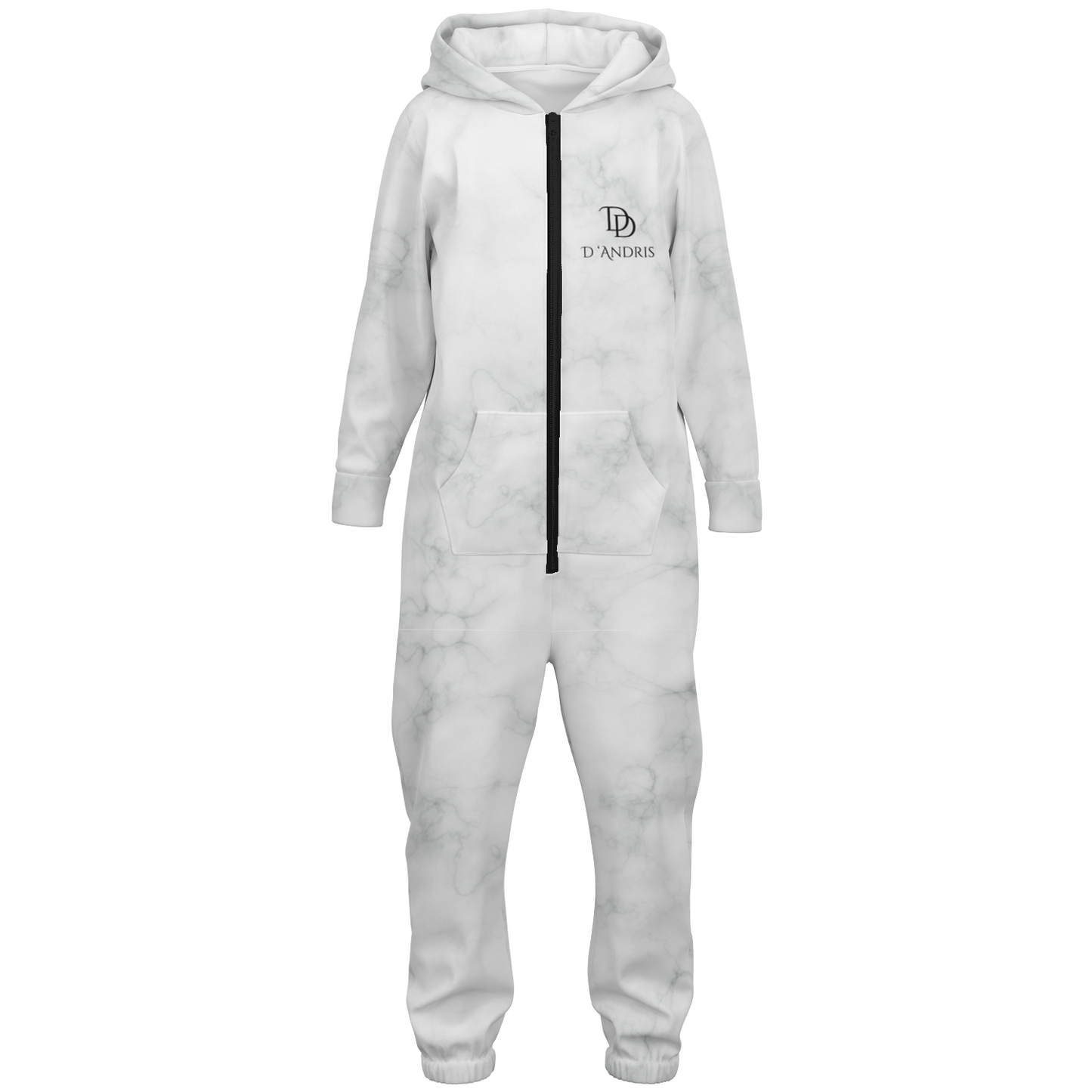 White Marble Kids Jumpsuit