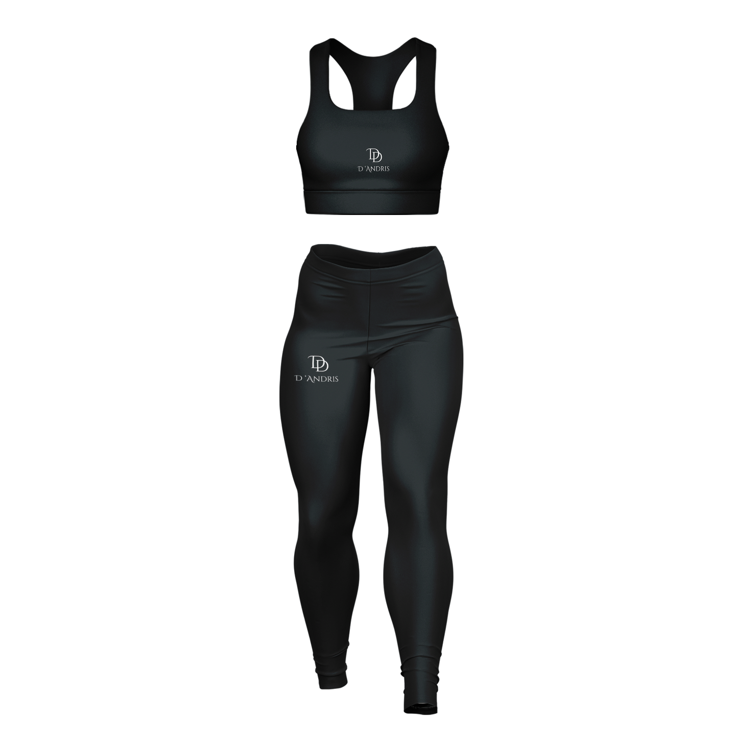 Black Padded Sports Bra & Leggings