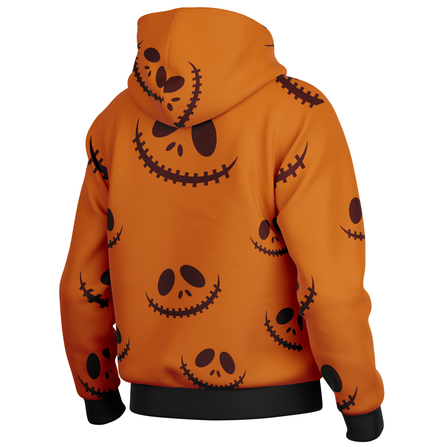 Halloween Jack's Smile Hooded Baseball Jacket