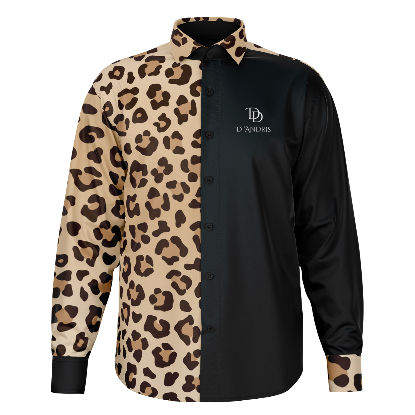 Leopard Long Sleeve Button Down Shirt