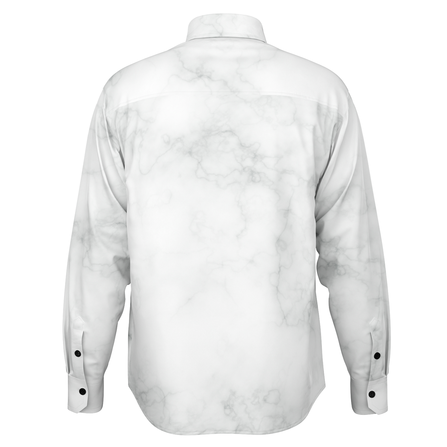Marble Long Sleeve Button Down Shirt