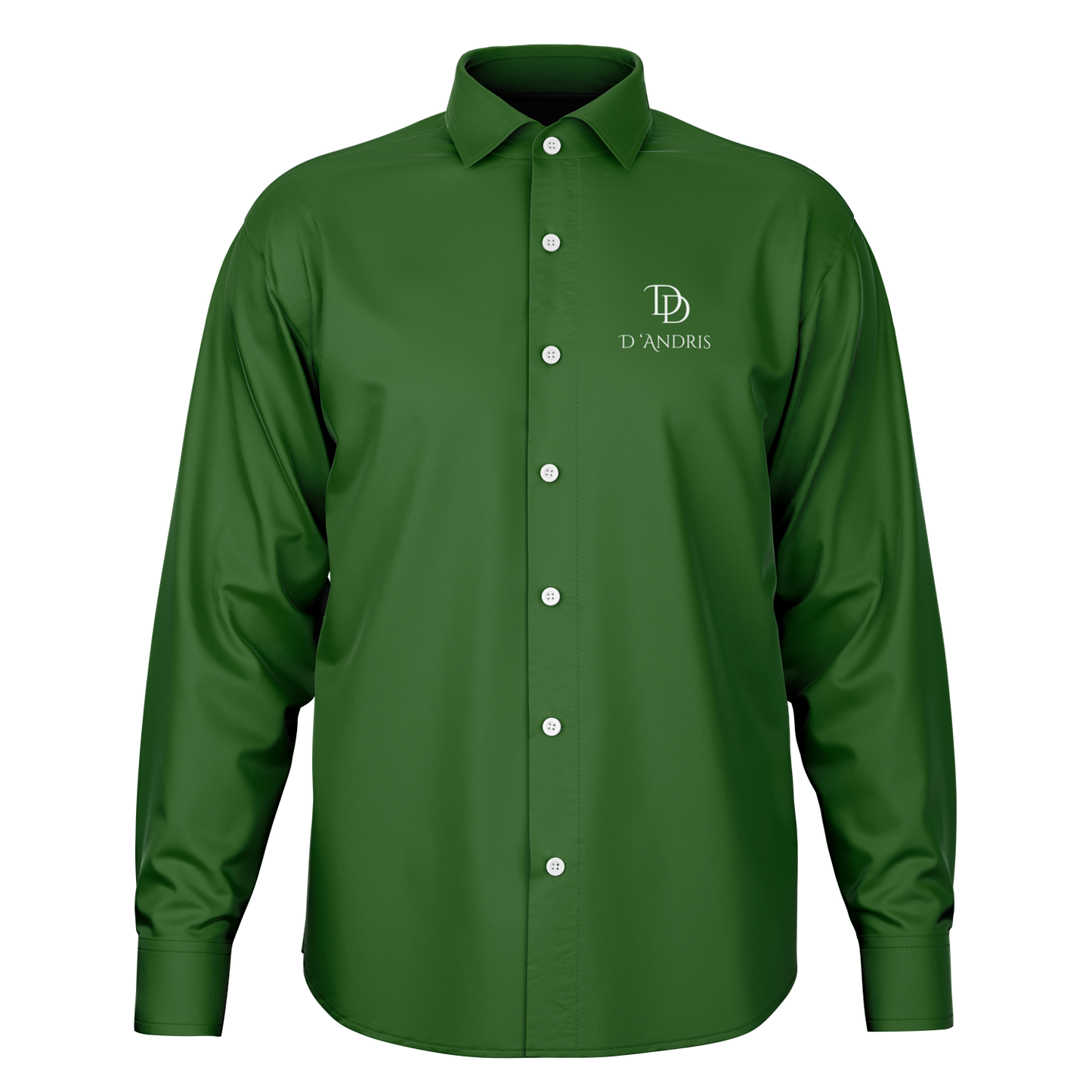 Green Long Sleeve Button Down Shirt