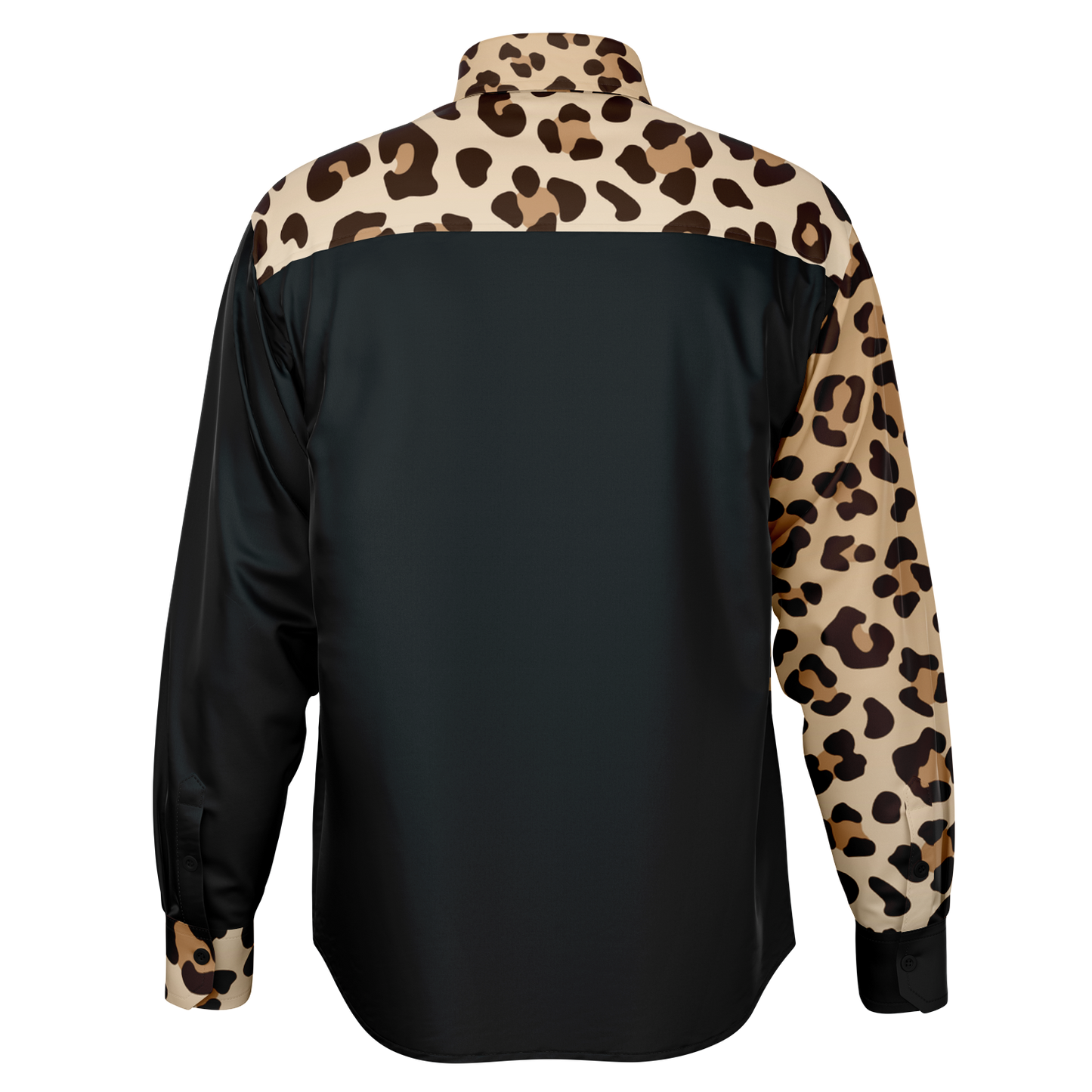 Leopard Long Sleeve Button Down Shirt