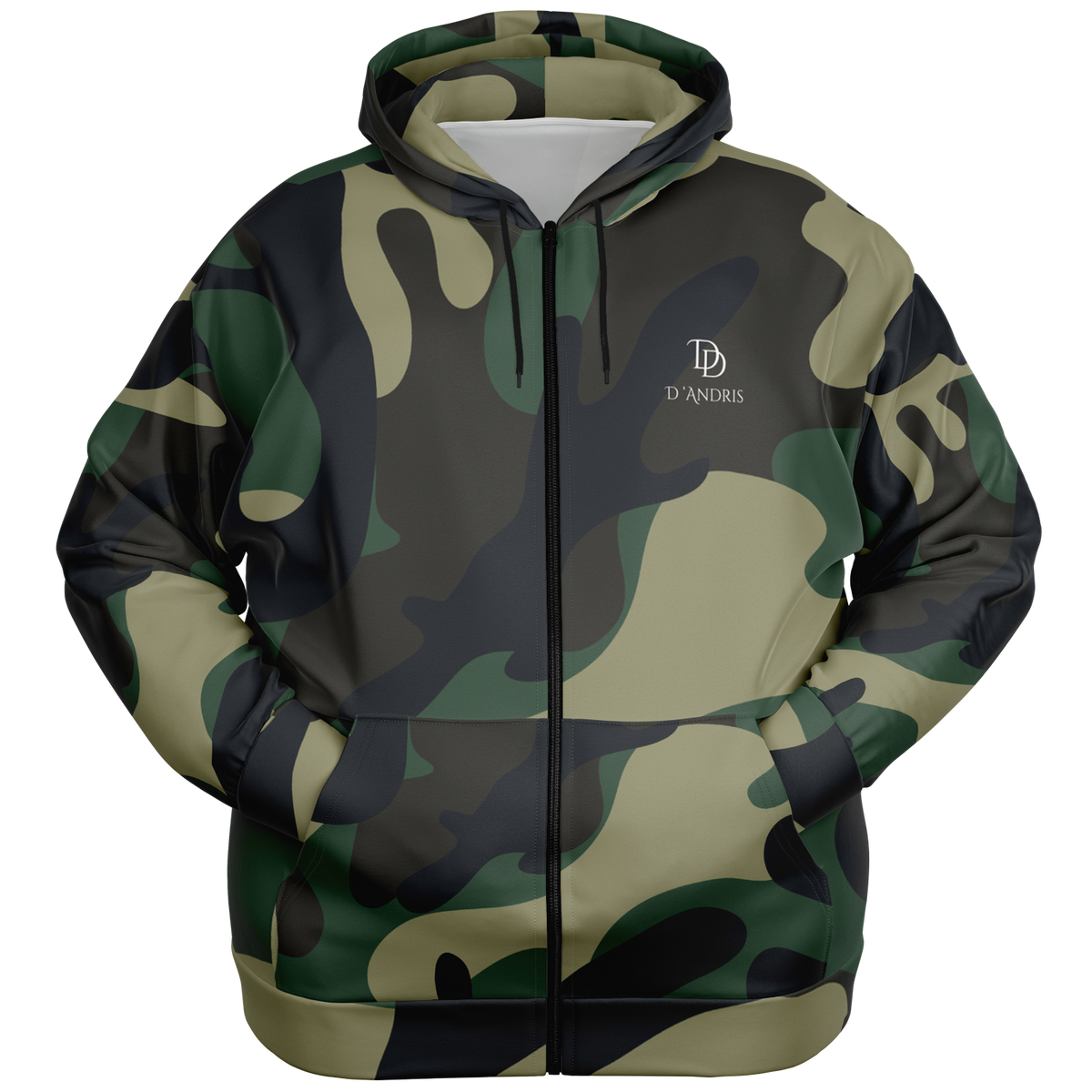 Camo Plus-size Ziphoodie