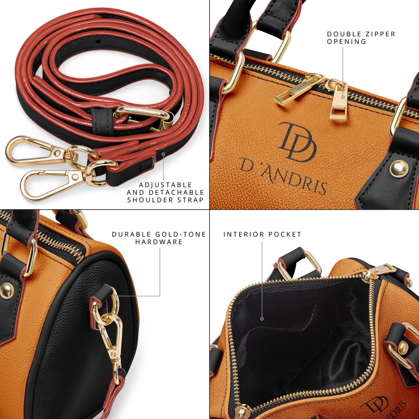 Orange Cross-body Handbag