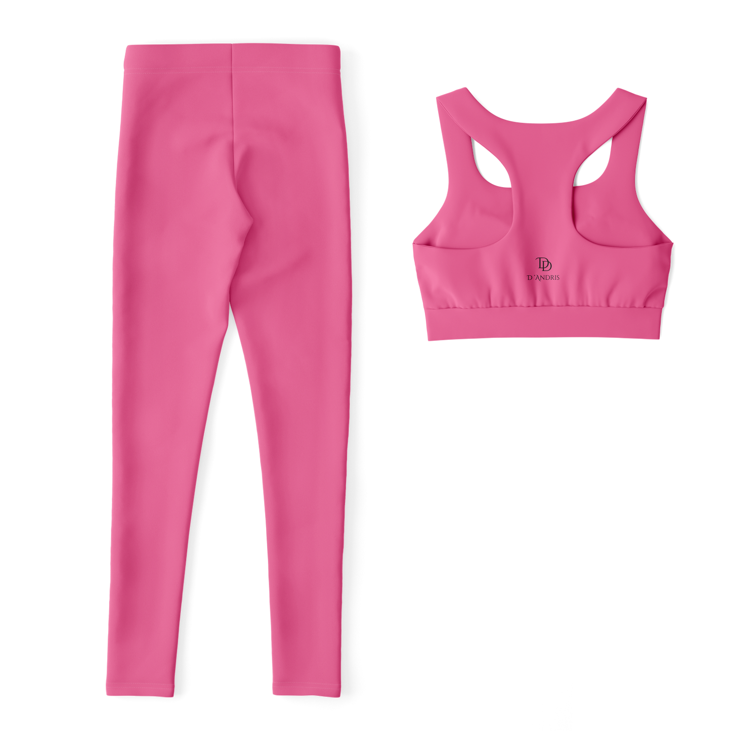 Pink Padded Sports Bra & Leggings