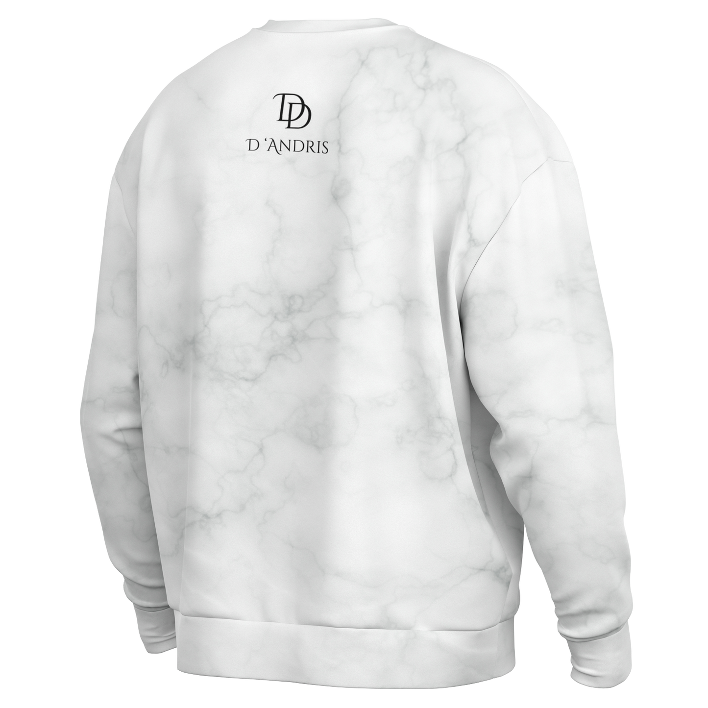 White Marble Heavyweight Over-sized Sweatshirt