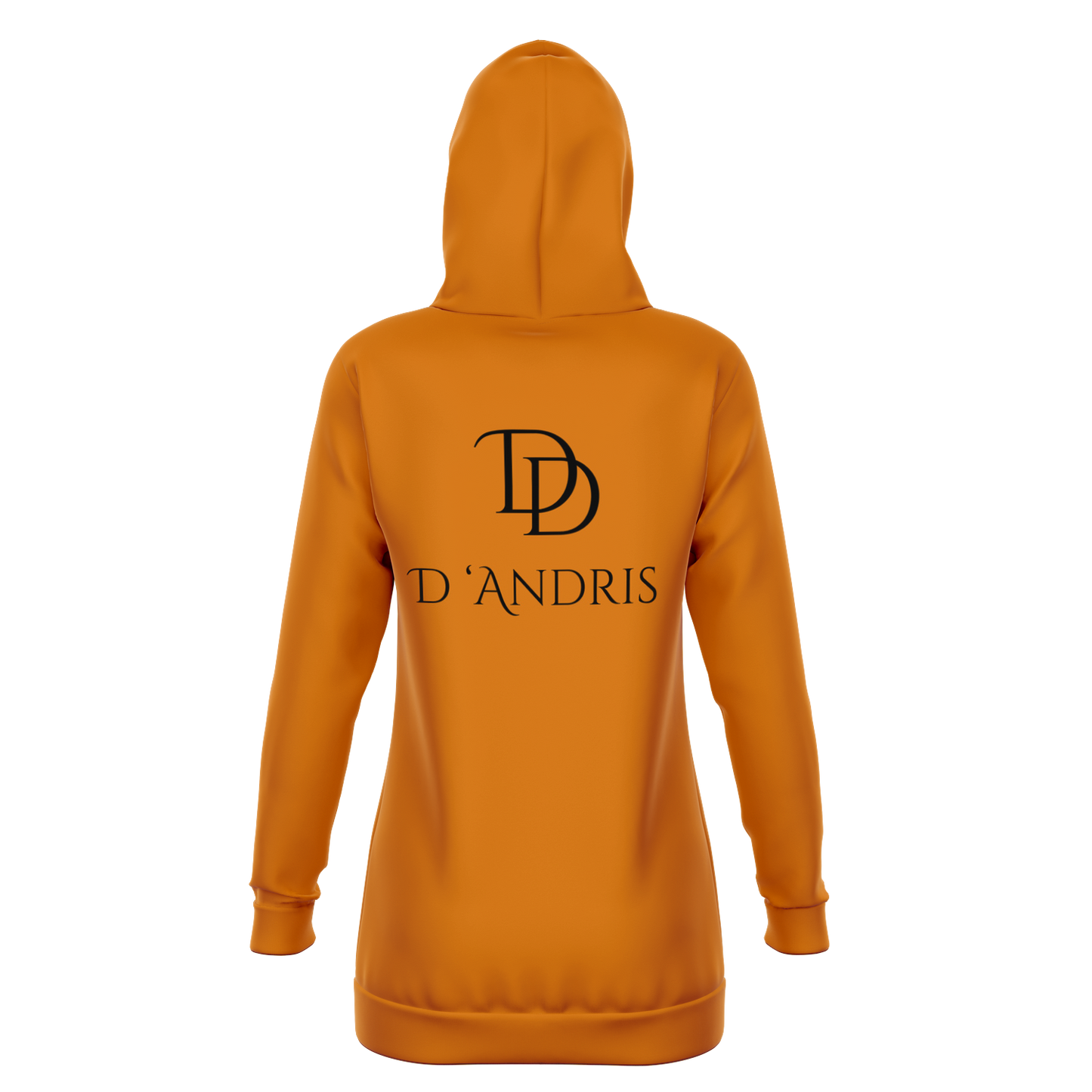 Orange Longline Hoodie