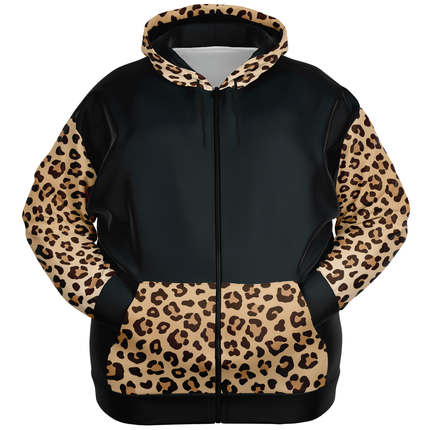 Leopard Zip-up Hoodies