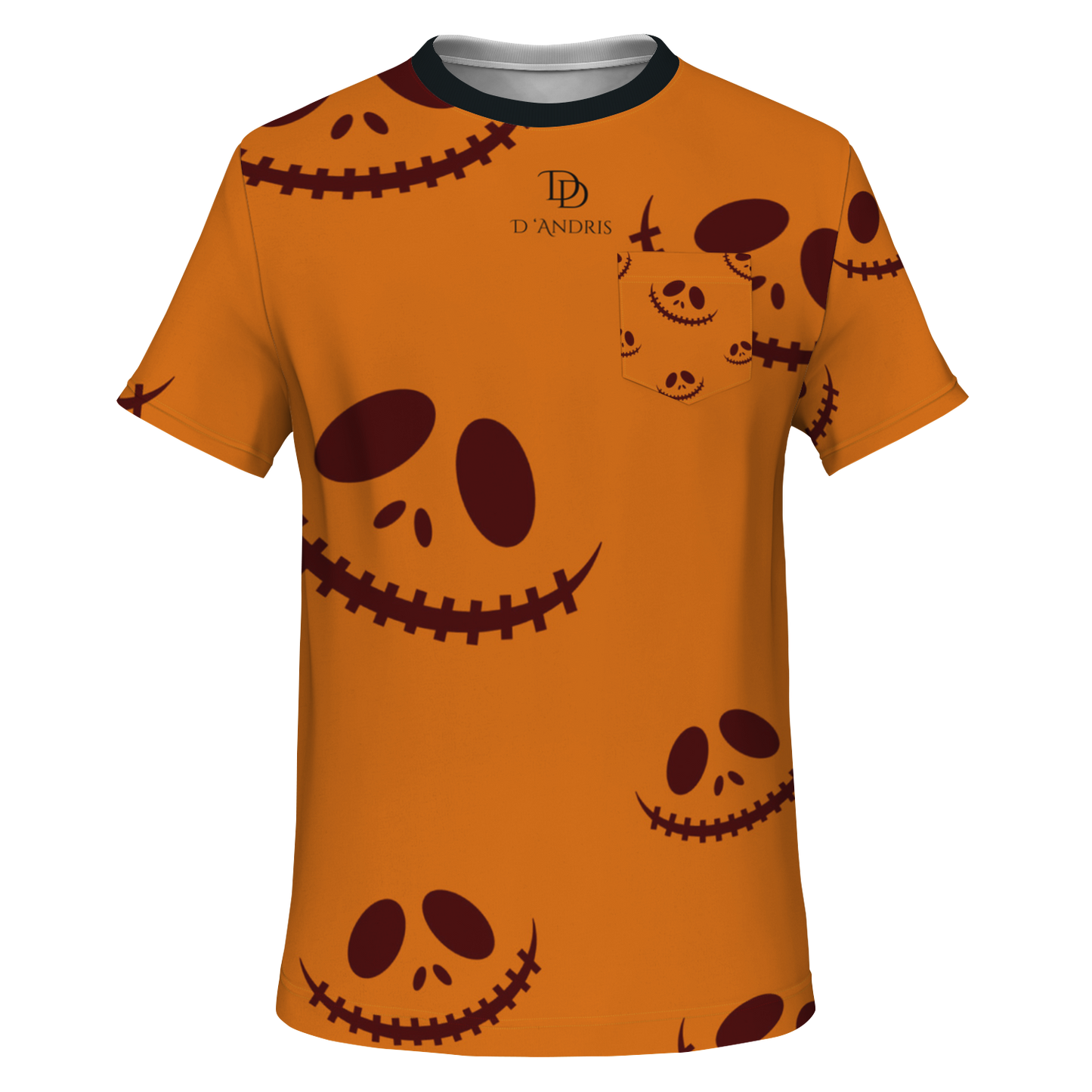 Halloween Jack's Smile Pocket T-shirt