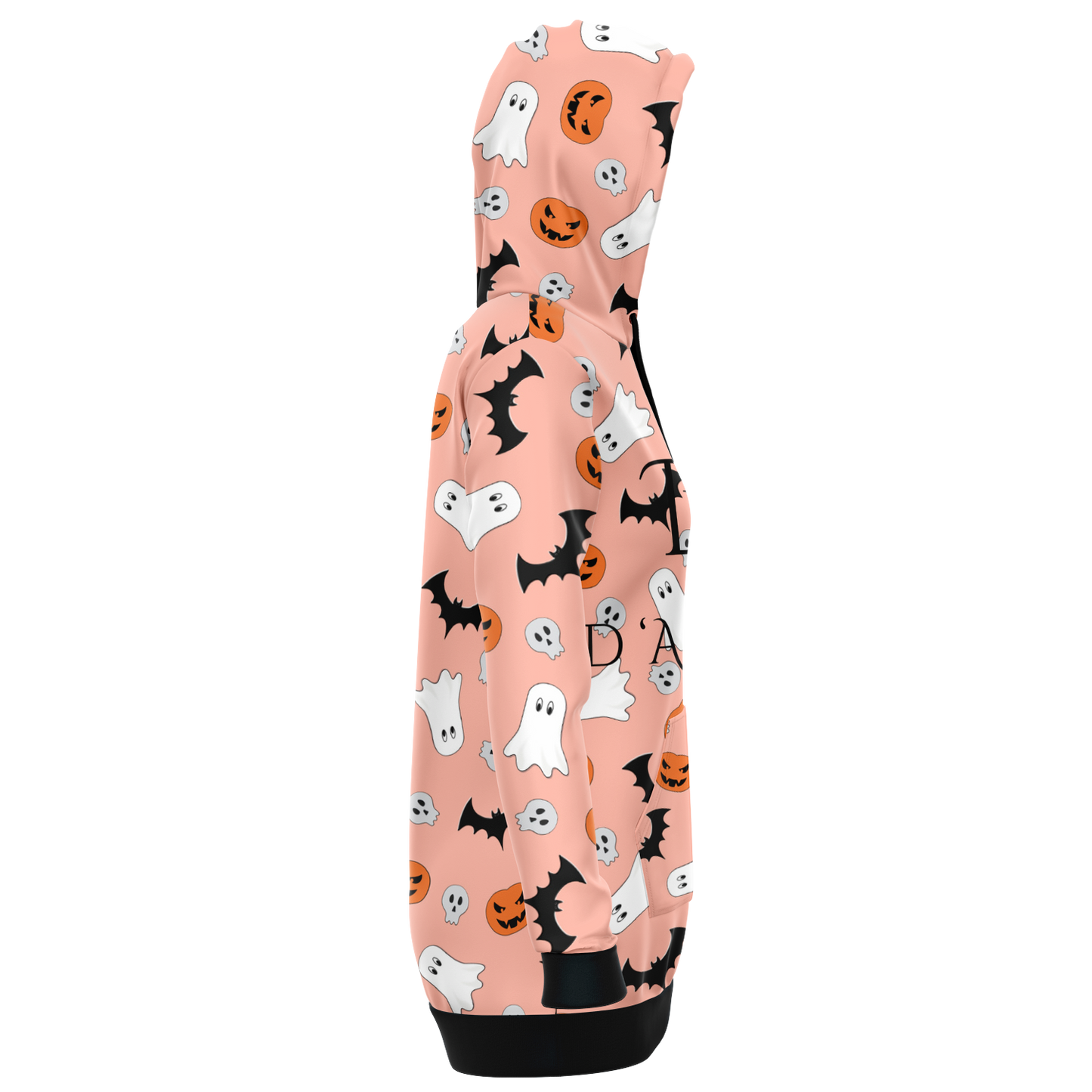 Halloween Boo Longline Hoodie