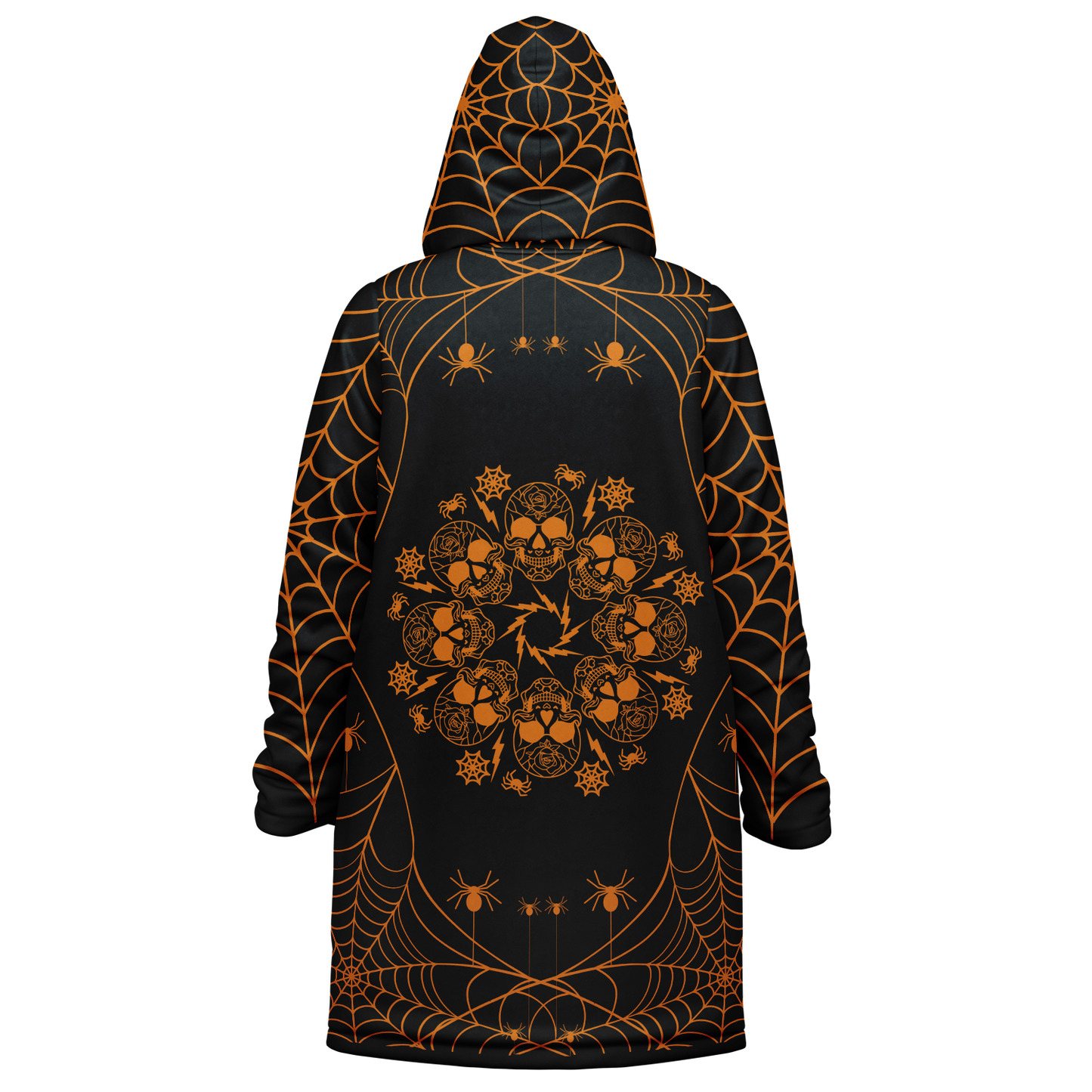 Halloween Web Zipper Cloak