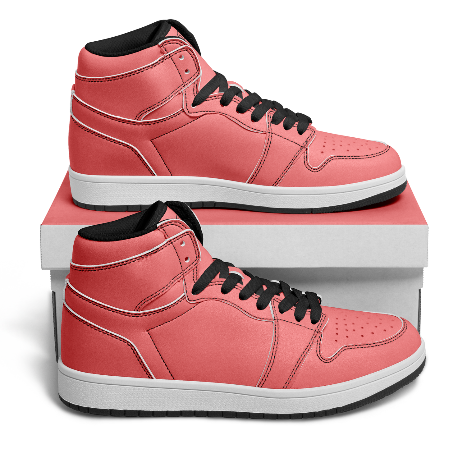 salmon High Top Shoes
