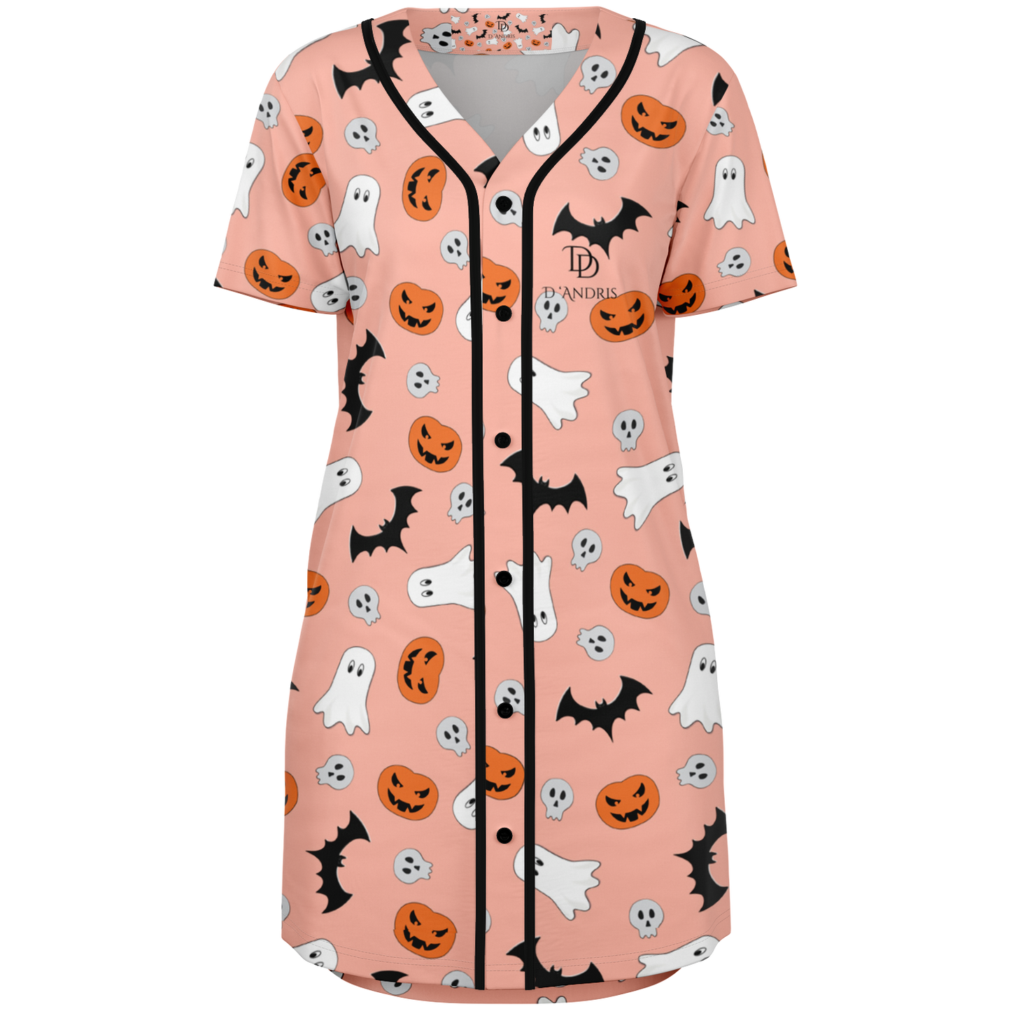 Halloween Boo Baseball Jersey Dress