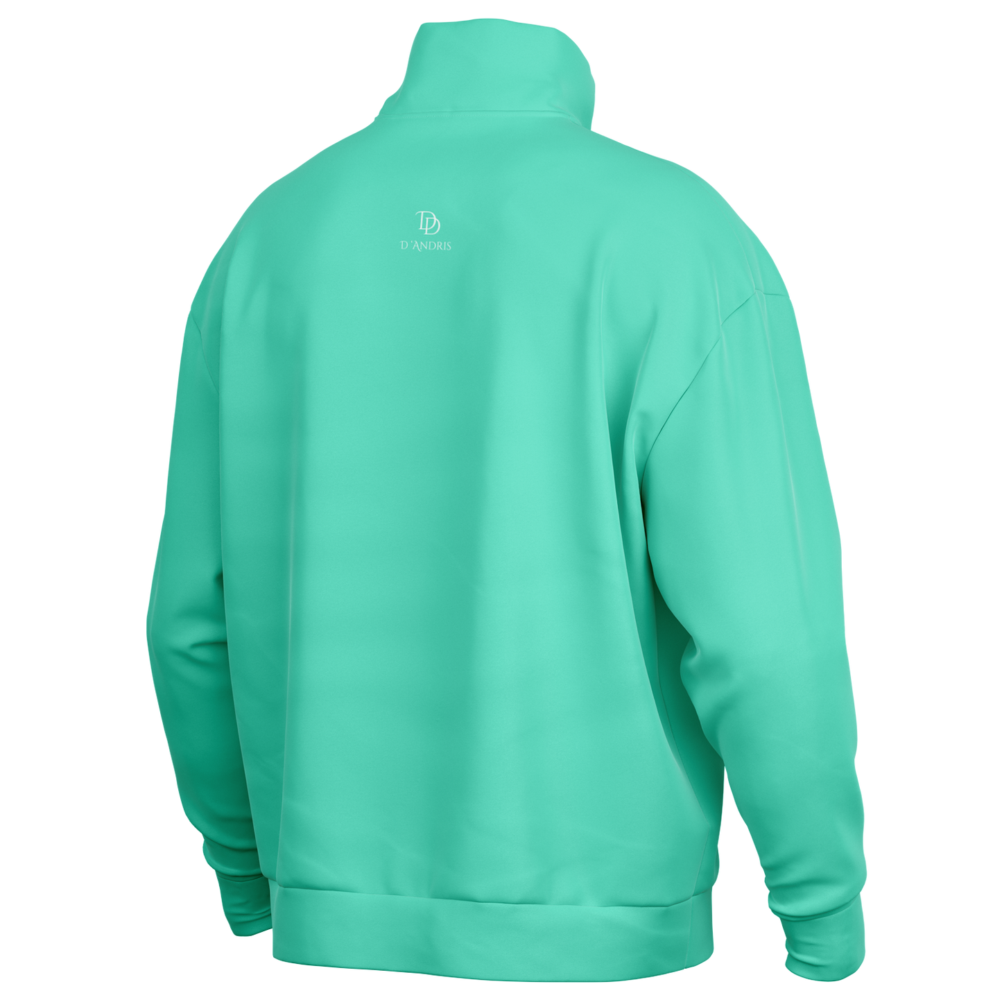 Mint Heavyweight Over-sized Quarter Zip Sweatshirt