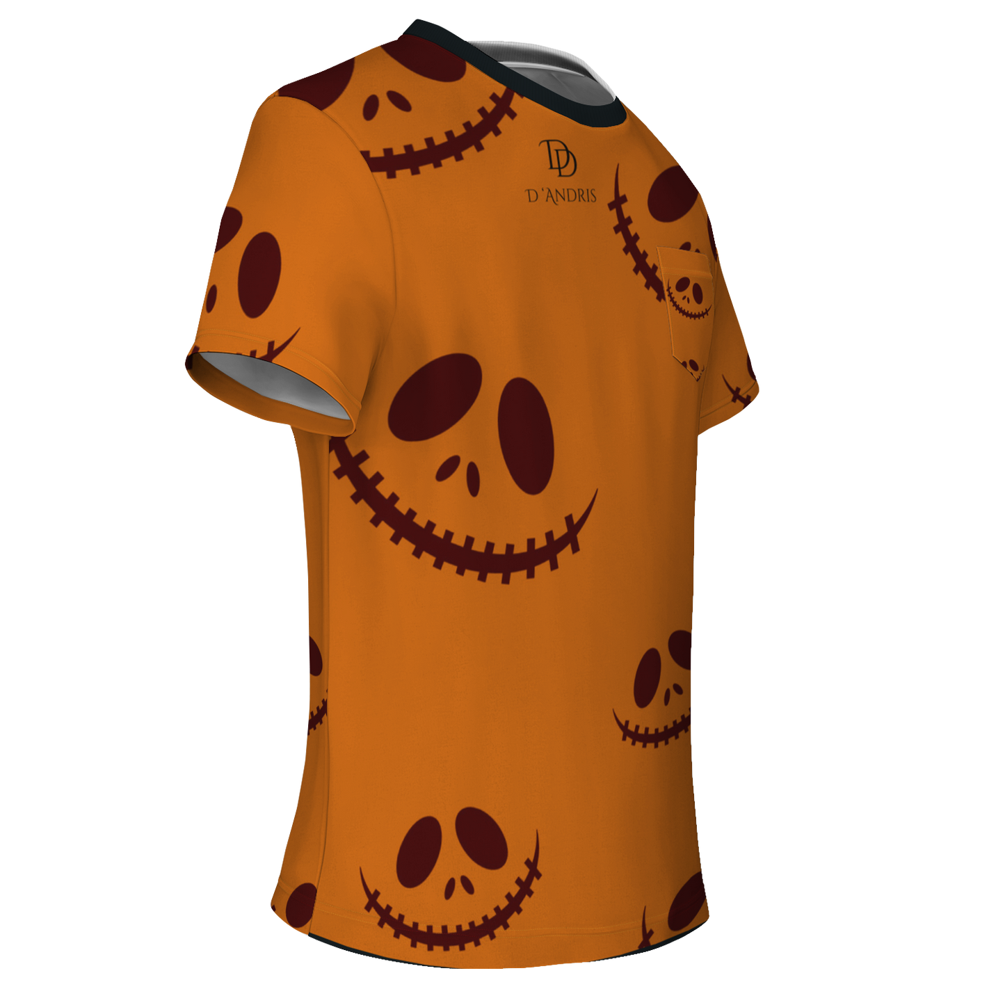 Halloween Jack's Smile Pocket T-shirt