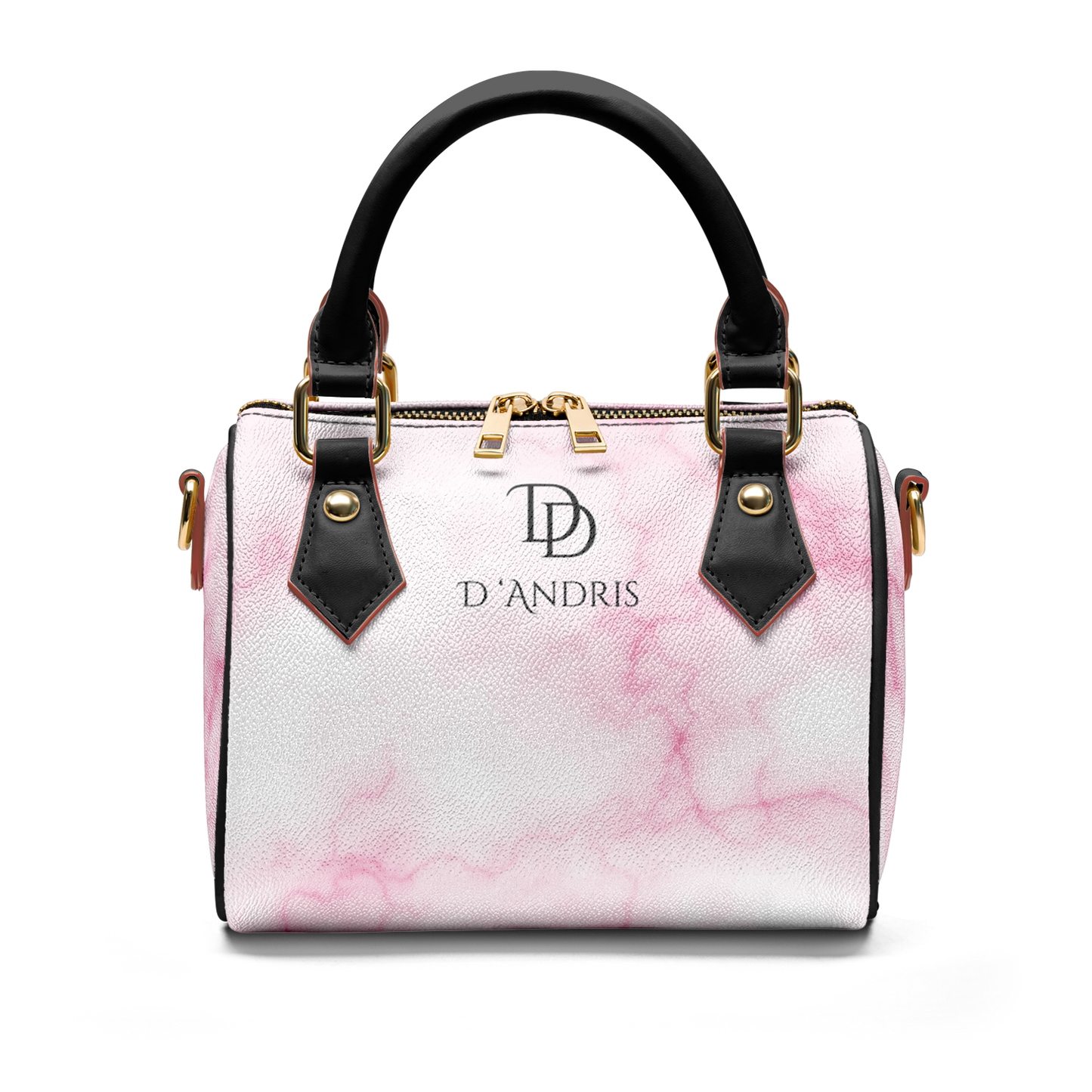 Pink Marble Cross-body Handbag