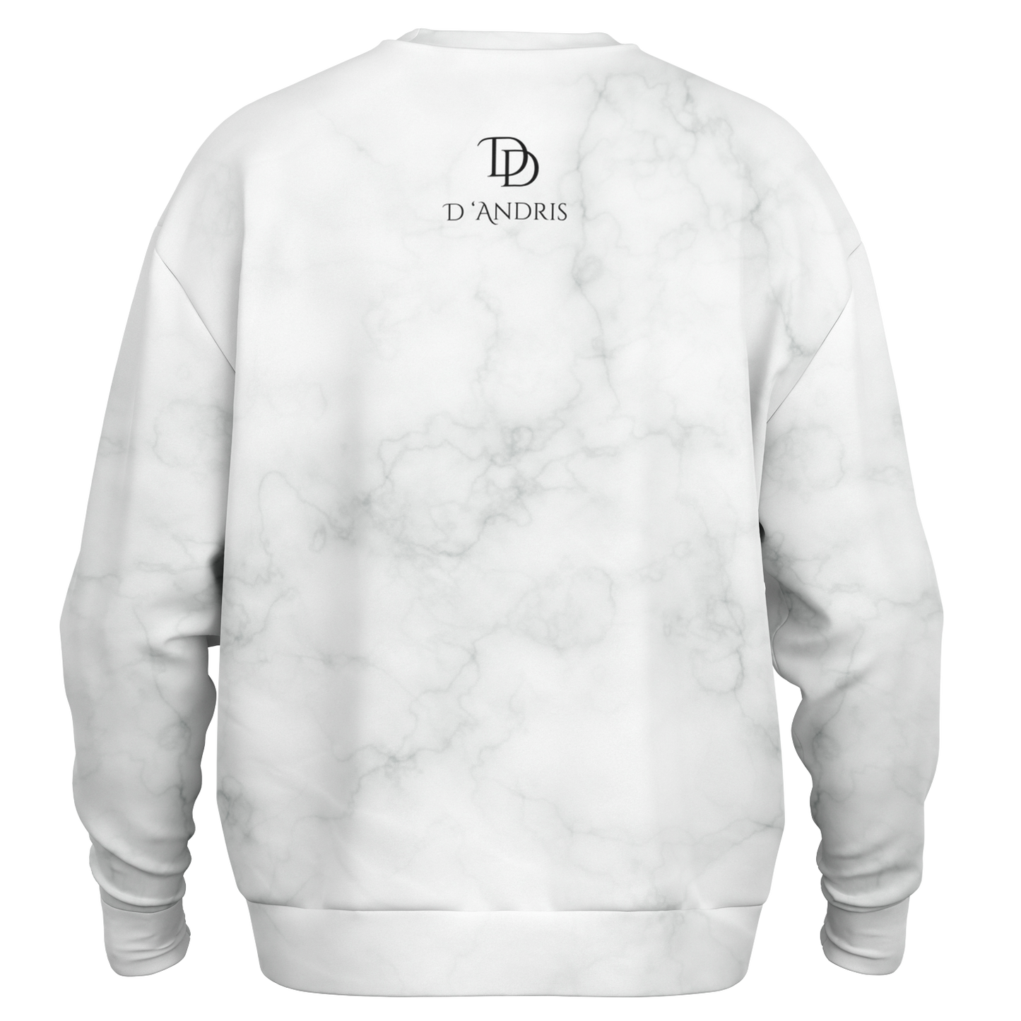 White Marble Heavyweight Over-sized Sweatshirt