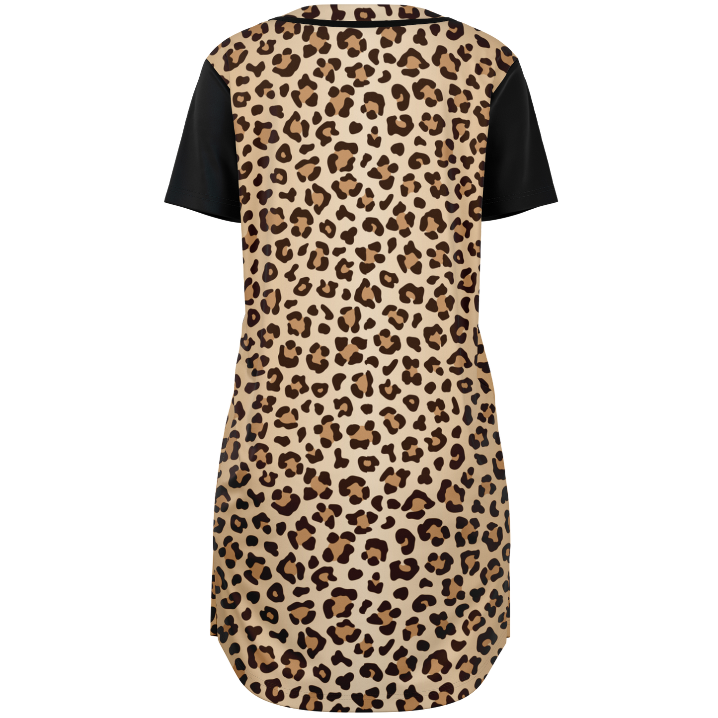Leopard Baseball Jersey Dress