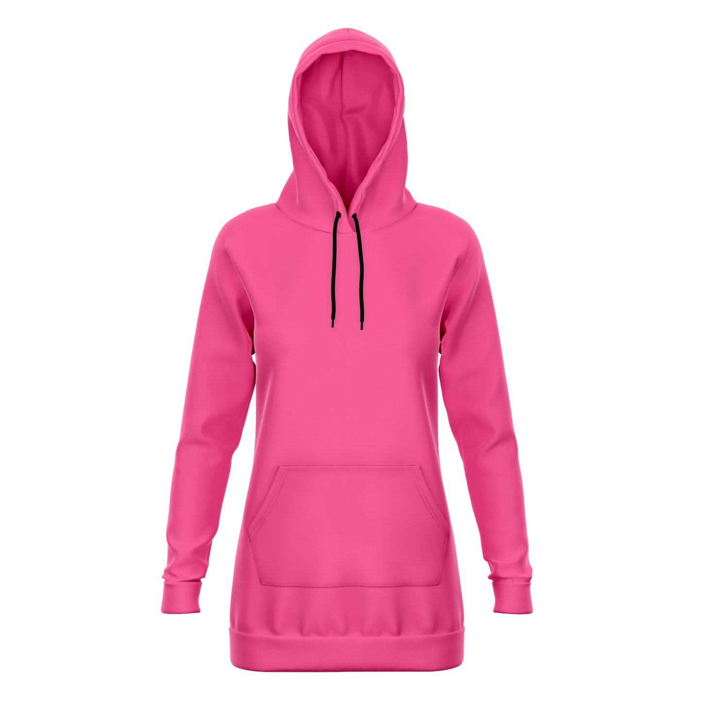 Pink Longline Hoodie