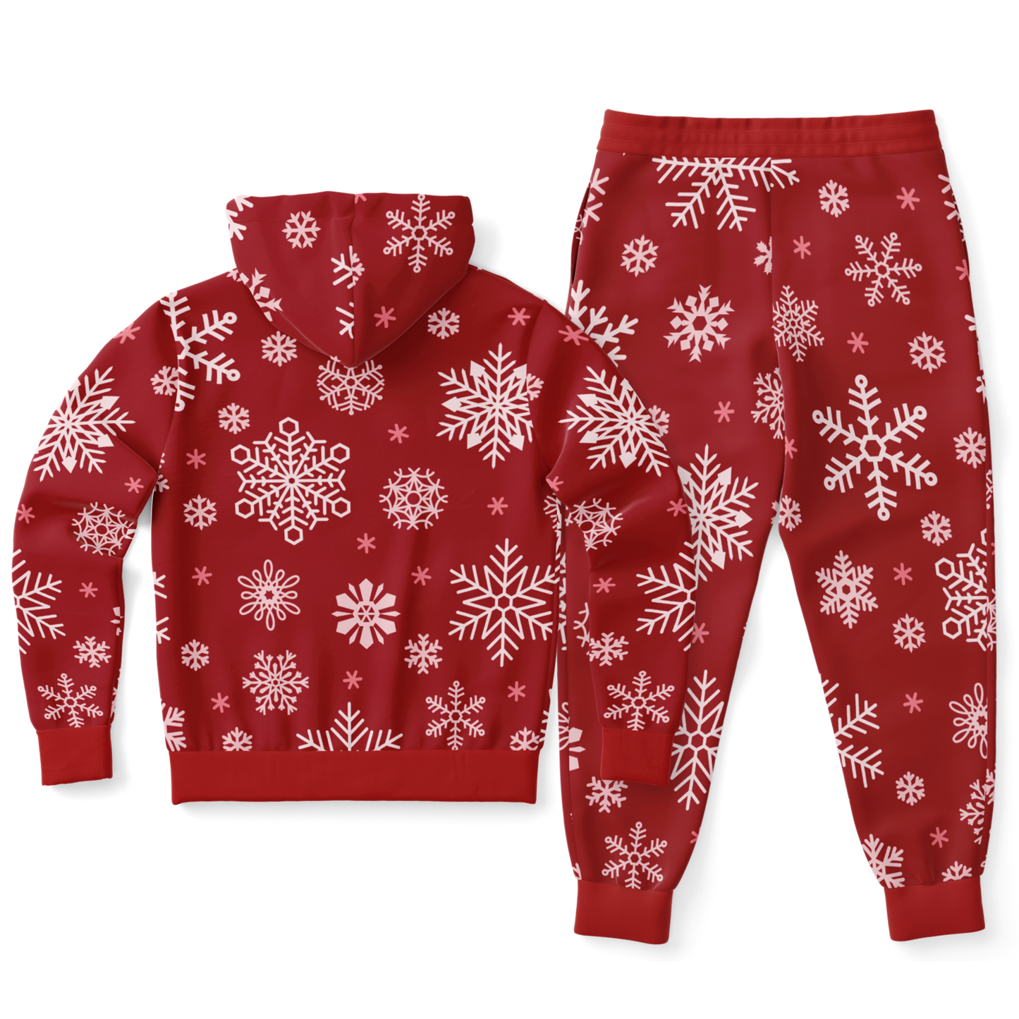 Red Snowfall Christmas Ziphoodie & Jogger