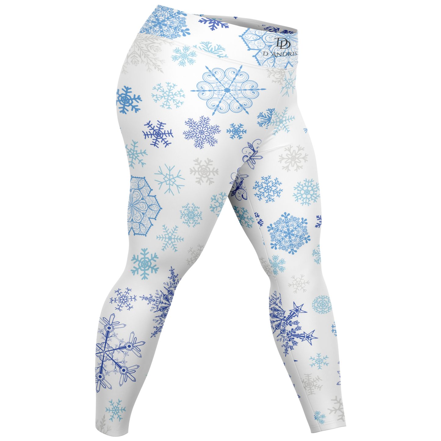 Whites Snowfall Christmas Plus-size Legging