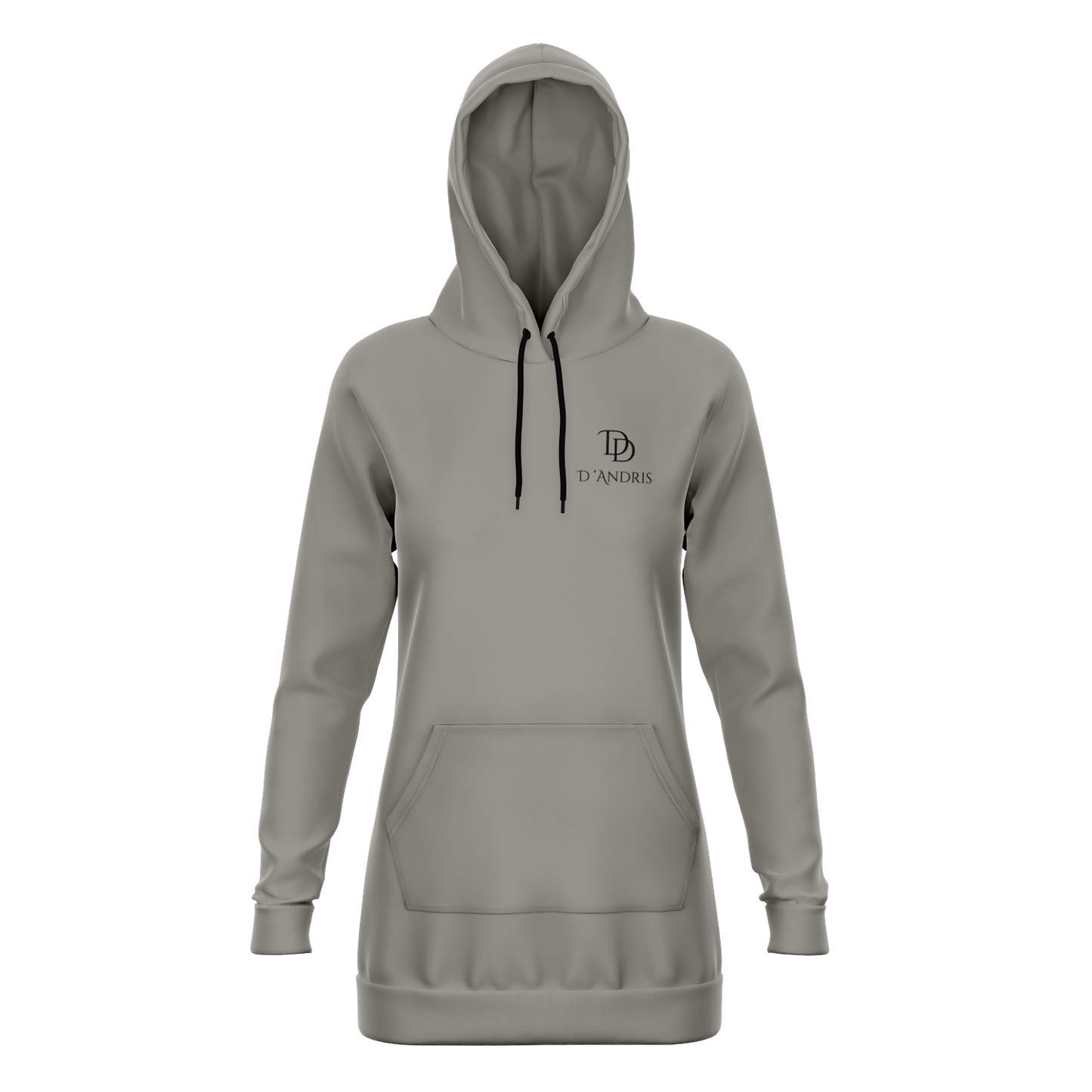 Gray Longline Hoodie