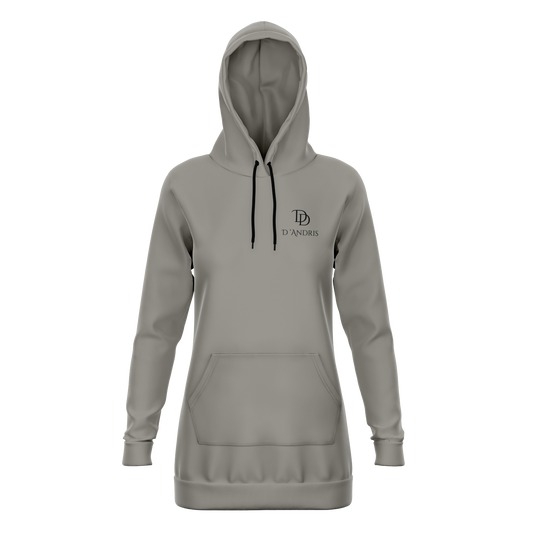 Gray Longline Hoodie