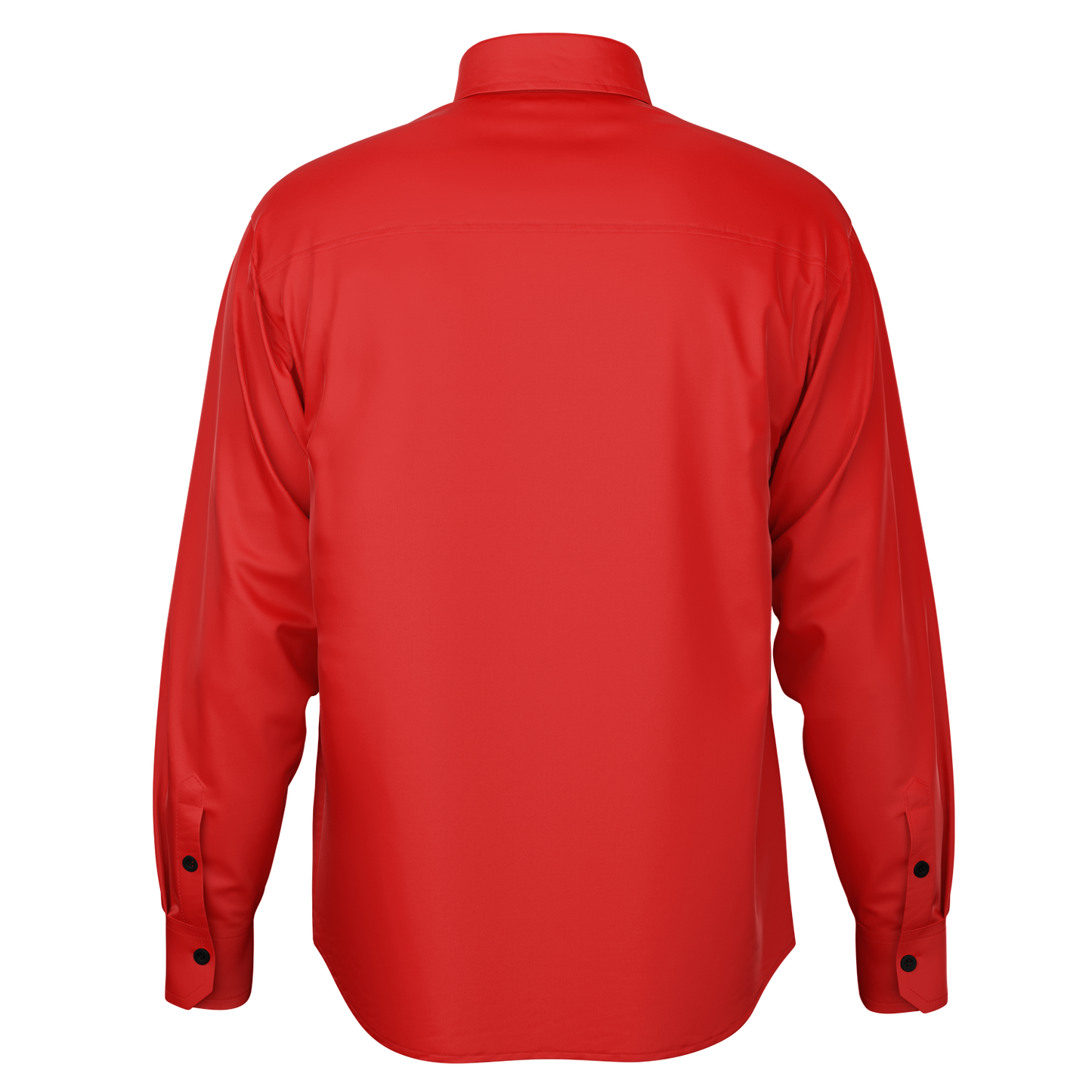 Red Long Sleeve Button Down Shirt