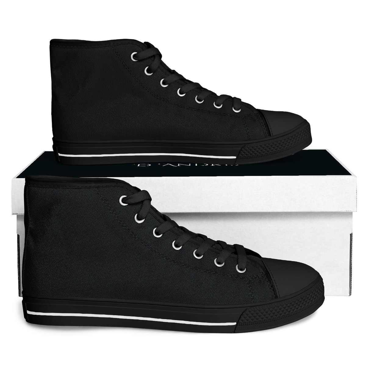 Black High Top Shoes