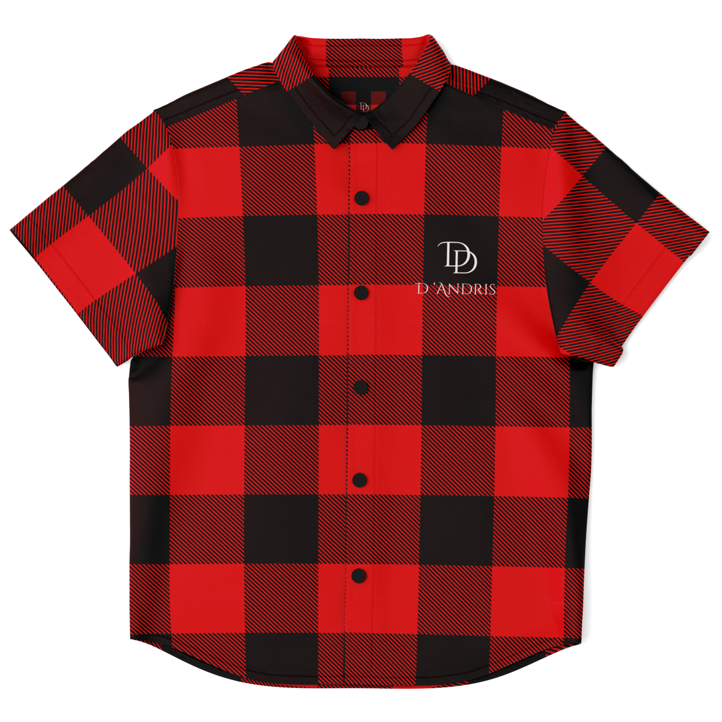 Plaid Kids/Youth Short Sleeve Button Down Shirt