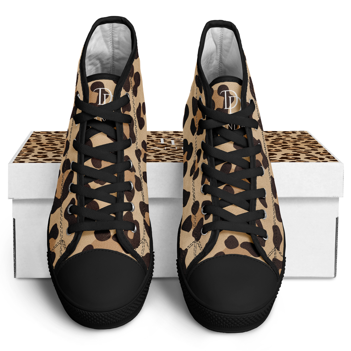 Leopard High Top Shoes