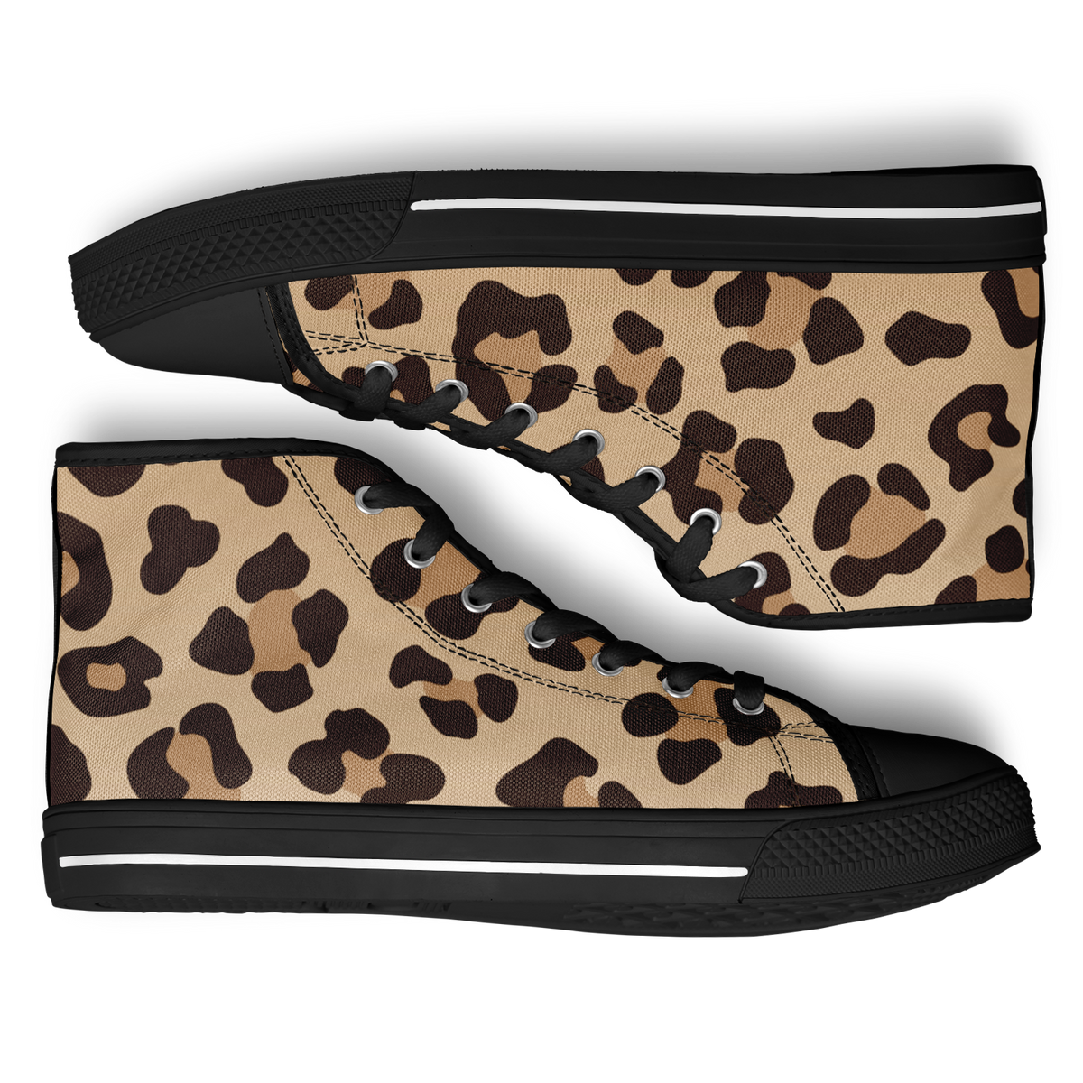 Leopard High Top Shoes