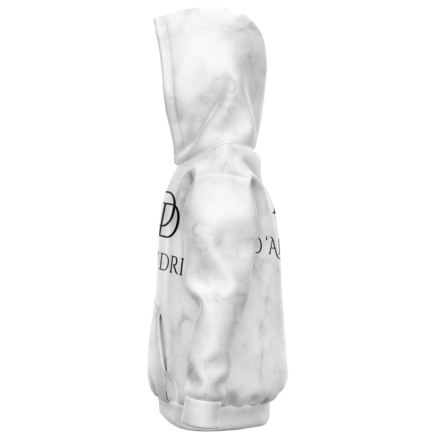 White Marble Kids Hoodie