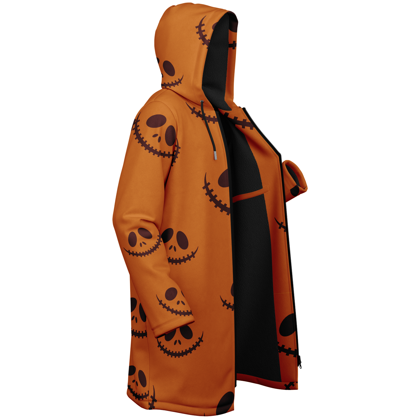 Halloween Jack's Smile Zipper Cloak